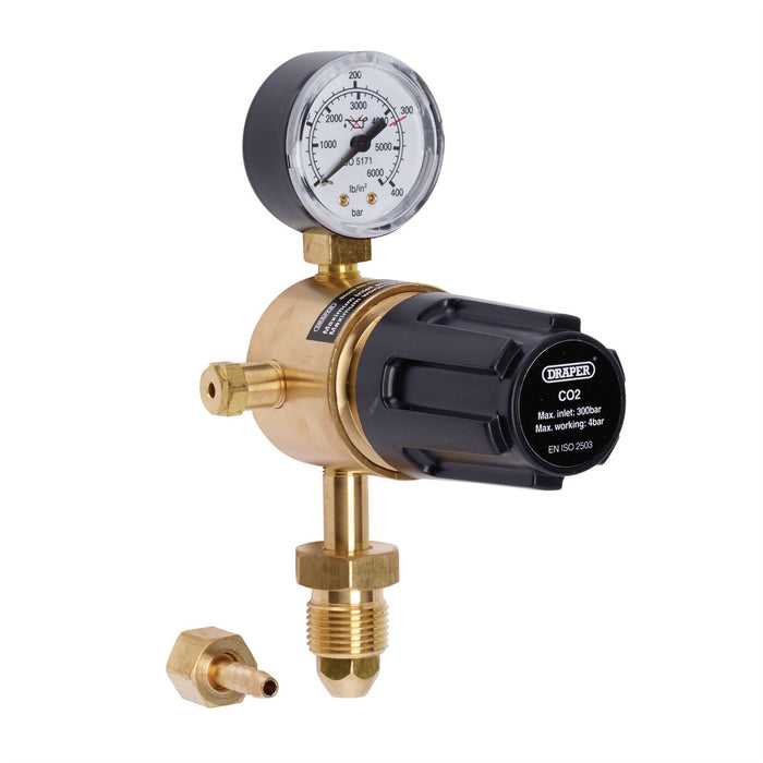 Draper Industrial Gas Bottle Regulator with Single Gauge, 300 bar 70151 Draper - Dynamic Drive