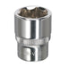 Sealey WallDrive Socket 14mm 1/4"Sq Drive Fully Polished SP1414 Sealey - Dynamic Drive