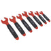 Sealey Insulated Open-End Spanner Set 7pc VDE Approved AK63171 Sealey - Dynamic Drive