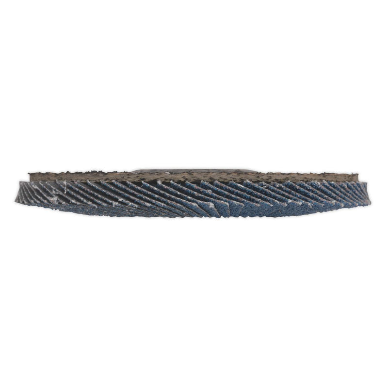 Sealey Flap Disc Zirconium 115mm 22mm Bore 60Grit FD11560 Sealey  - Dynamic Drive