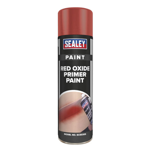Sealey Red Oxide Primer Paint 500ml SCS030S Sealey - Dynamic Drive