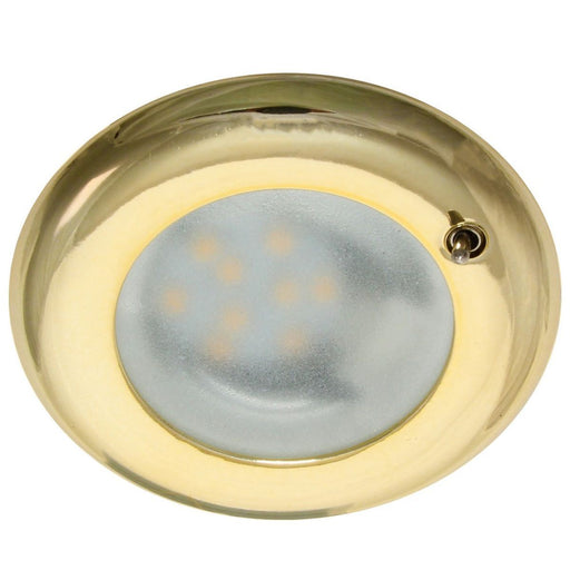 AAA LED Brass Downlight Flush Mount with Switch 8 28V AAA - Dynamic Drive