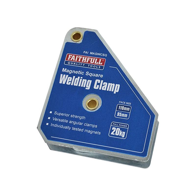Faithfull Welding Magnet Square 100 x 95mm Faithfull - Dynamic Drive