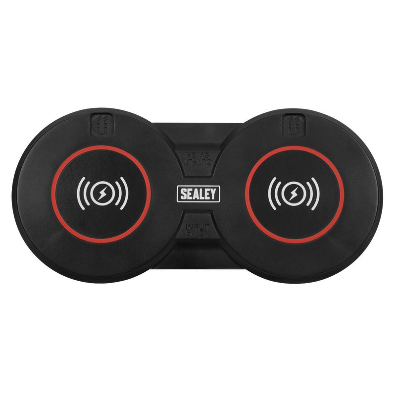 Sealey Wireless Charging Base Double 5V?2A WCB4 Sealey - Dynamic Drive