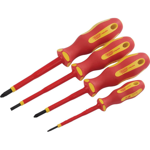 Draper Ergo Plus VDE Screwdriver Set (4 Piece) 04039 Draper - Dynamic Drive