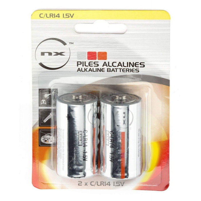NX - Alkaline battery (blister) x2 Nx-Power Tech LR14 - C 1.5V 9.3Ah NX - Dynamic Drive