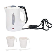 All Ride Truckers 24V Kettle 0.5Ltr 300W Water Heater Truck Lorry W Cups Spoons All Ride - Dynamic Drive