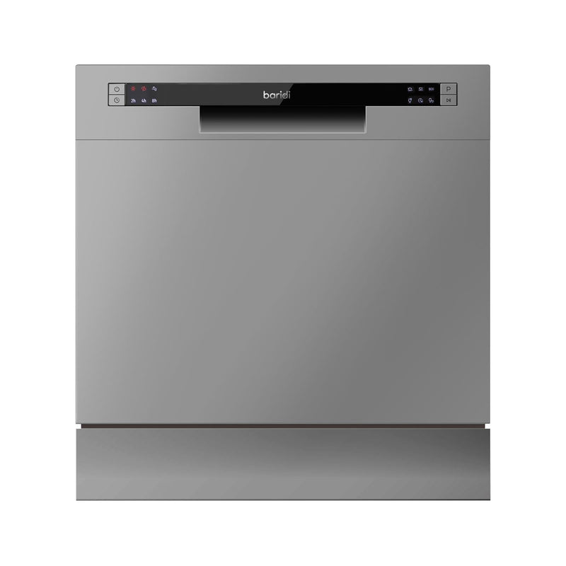 Baridi Tabletop Dishwasher 8 Place Settings 8L Capacity - Silver DH87 Baridi - Dynamic Drive