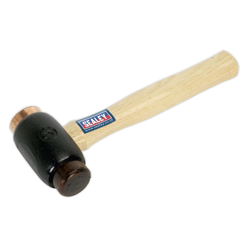 Sealey Copper/Rawhide Faced Hammer 3.5lb Hickory Shaft CRF35 Sealey - Dynamic Drive