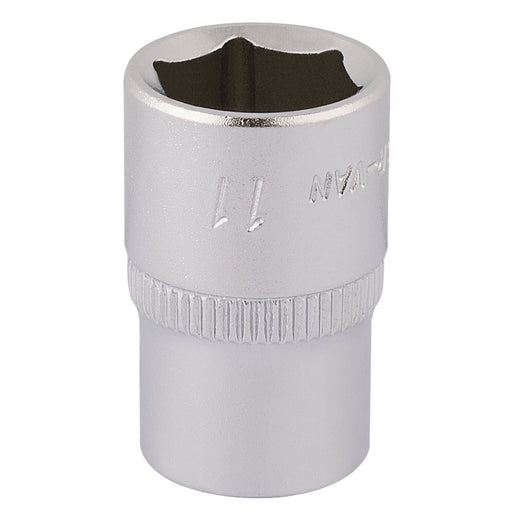 Draper Elora Hexagon Socket, 1/4" Sq. Dr., 11mm 11100 Draper - Dynamic Drive