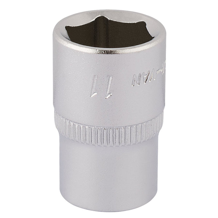 Draper Elora Hexagon Socket, 1/4" Sq. Dr., 11mm 11100 Draper - Dynamic Drive
