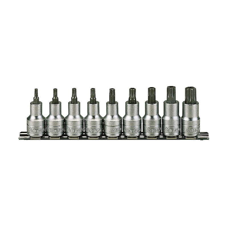 Teng Tools 1/2" TX Bit Socket Clip Rail Set 9 Pieces Teng Tools - Dynamic Drive