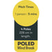 4 Pole Multicoloured Polythene Windbreak 1440 Quest - Dynamic Drive