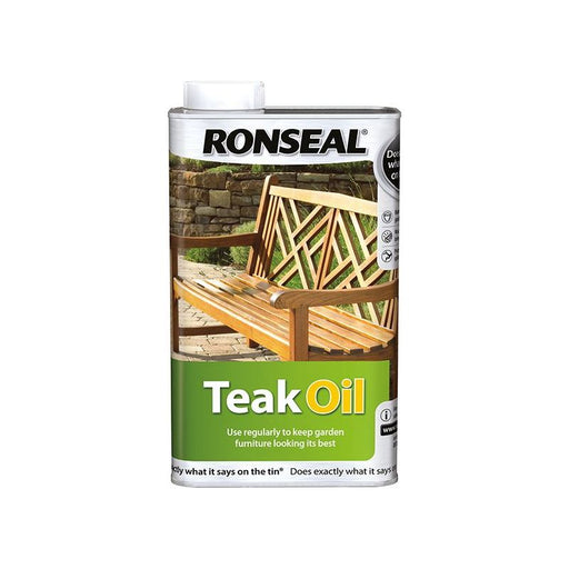 Ronseal Garden Furniture Teak Oil Can 500ml Ronseal - Dynamic Drive