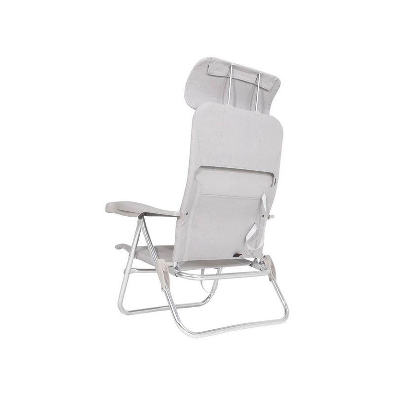 Crespo Beach Chair AL/205 Compact Light Grey Crespo - Dynamic Drive