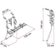 Fiamma Carry Bike Renault Trafic Vauxhall Vivaro 2 Bike Cycle Rack Double Doors Fiamma  - Dynamic Drive