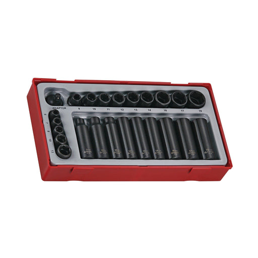 Teng Tools 1/4" & 3/8" Impact Socket Set ANSI TT1 24 Pieces Teng Tools - Dynamic Drive