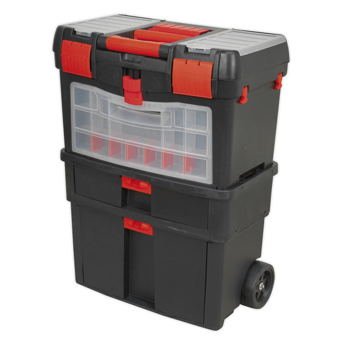 Sealey Mobile Tool Chest with Tote Tray & Removable Assortment Box AP850 Sealey  - Dynamic Drive