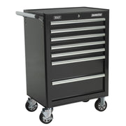 Sealey Rollcab 7 Drawer with Ball-Bearing Slides Black AP26479TB Sealey - Dynamic Drive