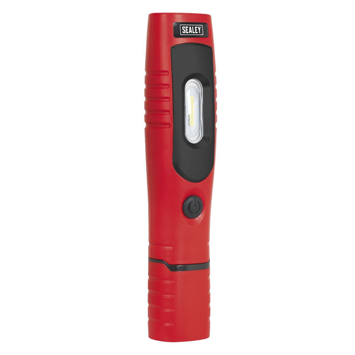 Sealey Red Rechargeable 360° Inspection Lamp 7 SMD+3W LED Lithium-ion Sealey  - Dynamic Drive
