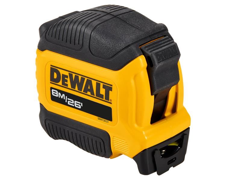 Dewalt Compact Series Tape Measure 8m/26ft (Width 28mm) Dewalt - Dynamic Drive