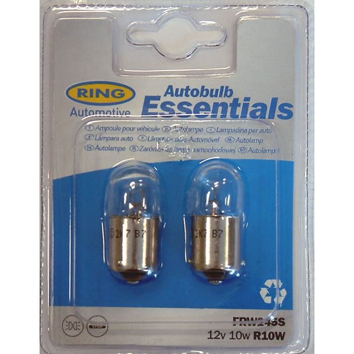 Ring Automotive FRW245S 12V 10W Scc Ba15S Side & Tail (Tubular) Ring Automotive  - Dynamic Drive