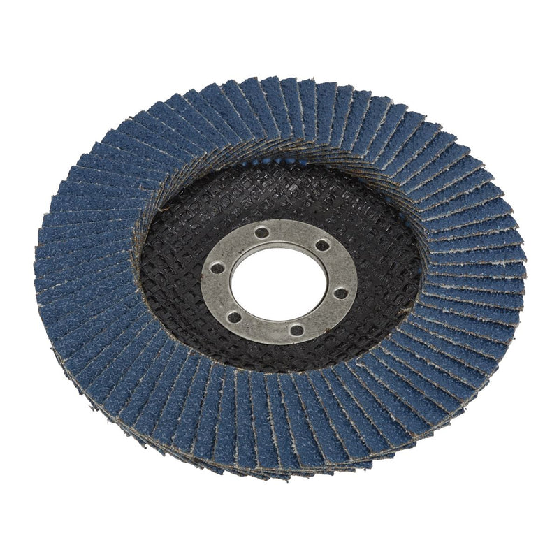 Sealey Flap Disc Zirconium 115mm 22mm Bore 40Grit FD11540 Sealey  - Dynamic Drive