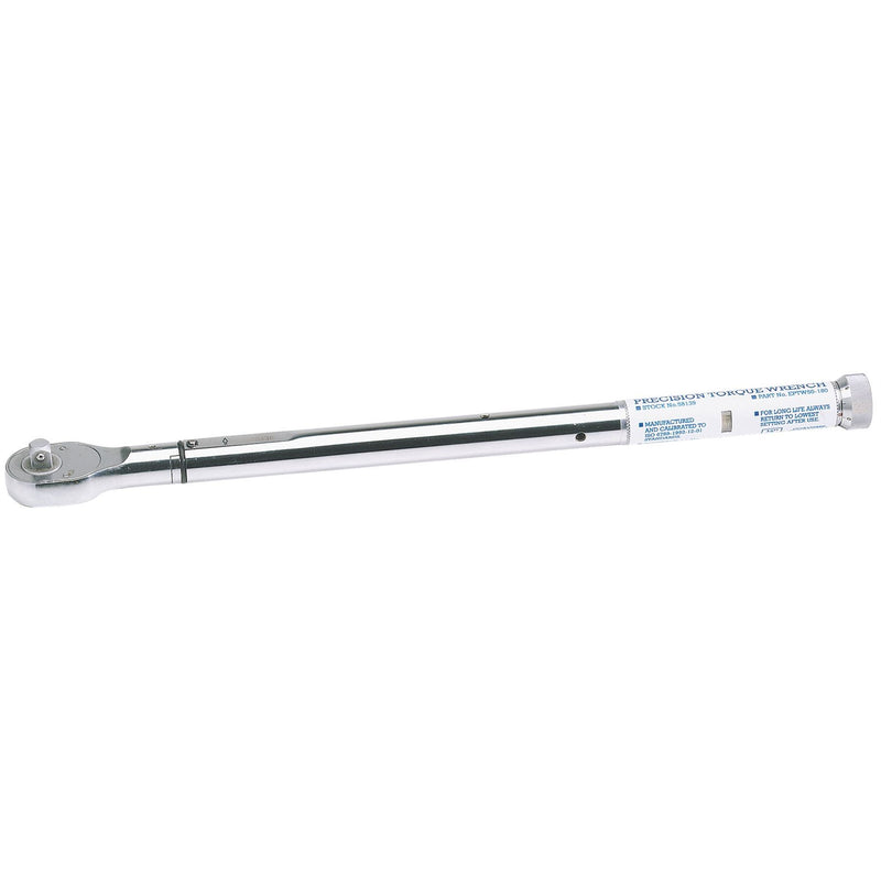 Draper Expert Precision Torque Wrench, 1/2" Sq. Dr., 50 - 180Nm 58139 Draper - Dynamic Drive