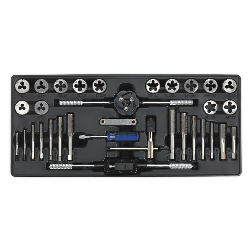 Sealey Tool Tray with Tap & Die Set 33pc TBT26 Sealey - Dynamic Drive