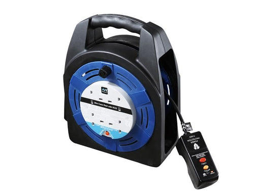 Masterplug Case Reel 240V 13A 4-Socket RCD & Thermal Cut-Out 20m Masterplug - Dynamic Drive