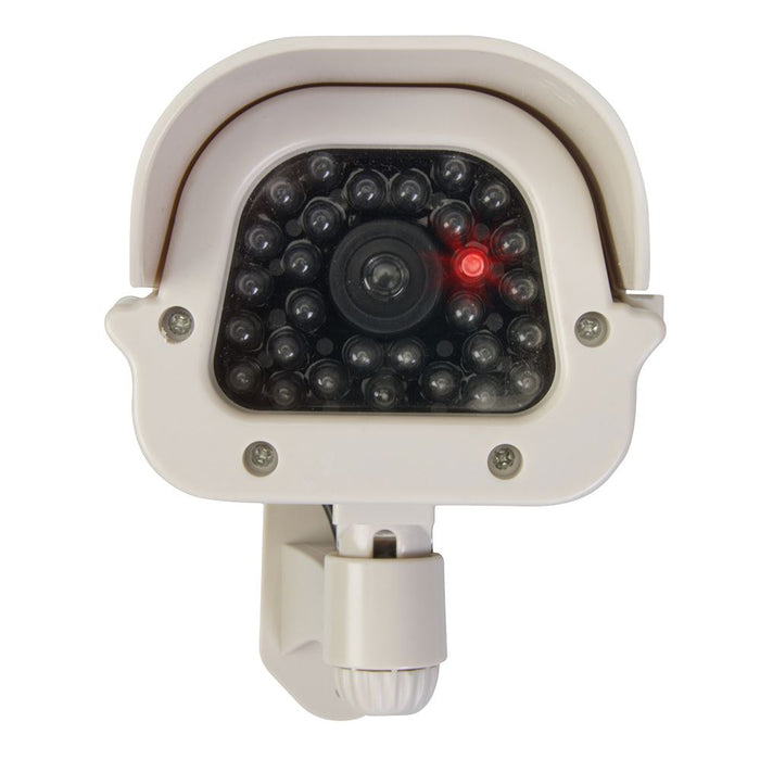 Silverline Solar-Powered Dummy CCTV Camera with LED Solar-Powered Silverline - Dynamic Drive
