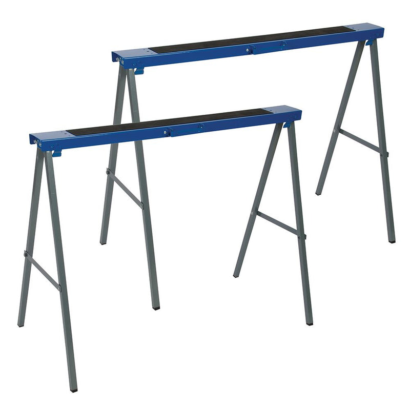 Silverline Metal Saw Horse Twin Pack 125kg Silverline - Dynamic Drive