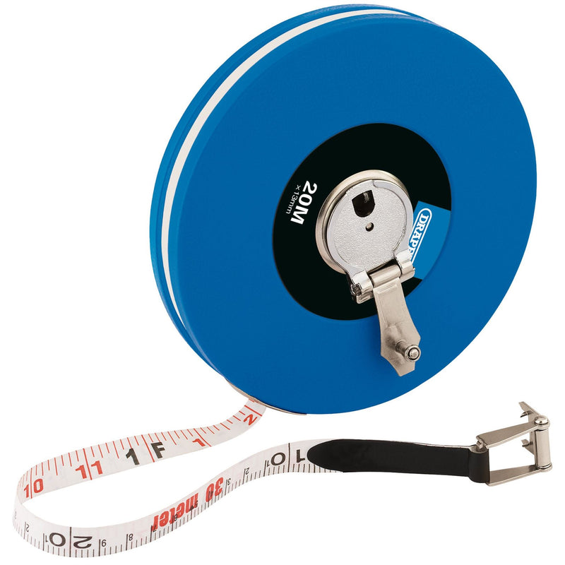 Draper Fibreglass Measuring Tape, 20m/66ft x 13mm 88215 Draper - Dynamic Drive