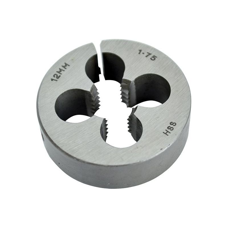 Faithfull HSS Straight Flute Split Die M12 x 1.75, 1.1/2in OD Faithfull - Dynamic Drive