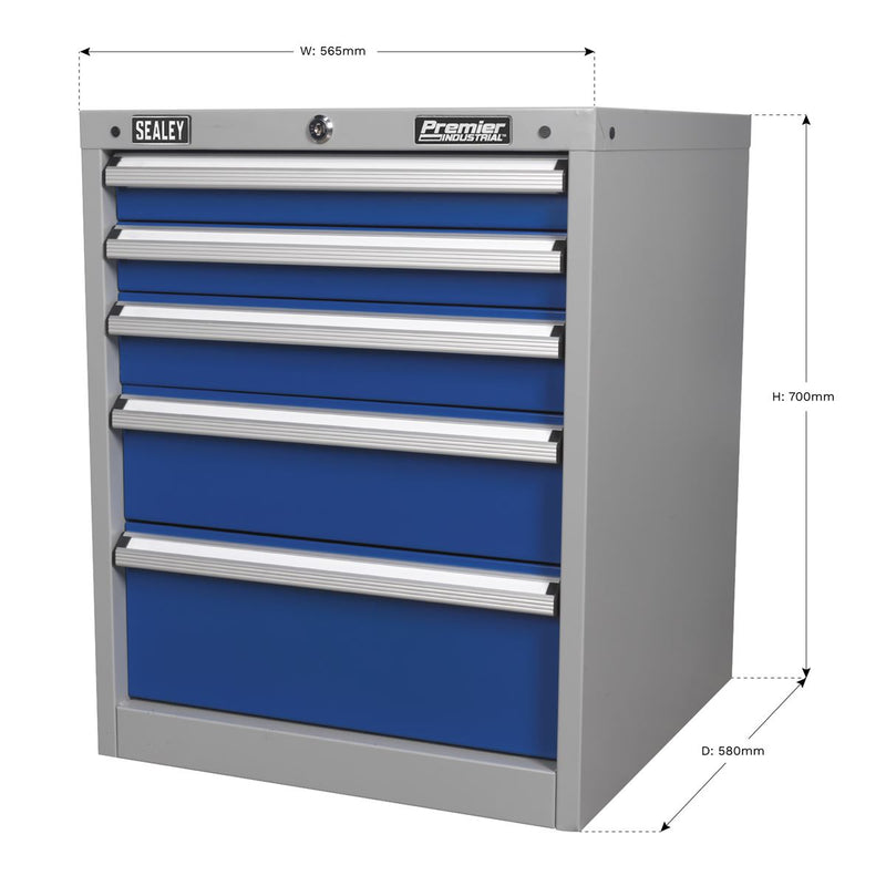 Sealey Cabinet Industrial 5 Drawer API5655B Sealey - Dynamic Drive