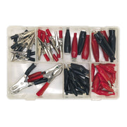 Sealey Crocodile Clip Assortment 60pc - Black & Red AB023CA Sealey - Dynamic Drive