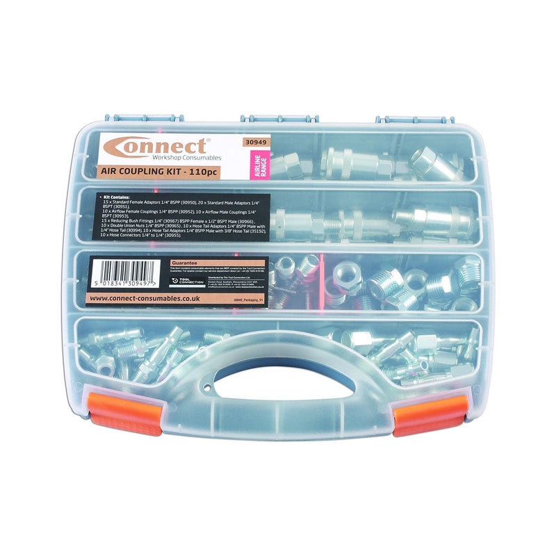 Connect Air Coupling Kit 110pc 30949 Tool Connection - Dynamic Drive
