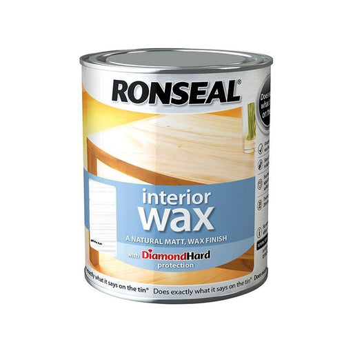 Ronseal Interior Wax White Ash 750ml Ronseal - Dynamic Drive