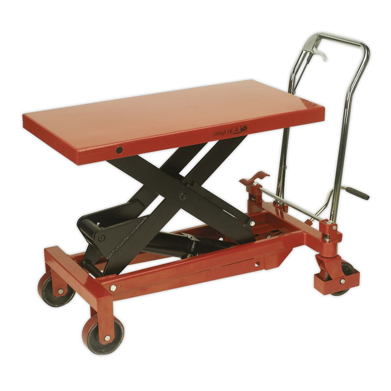 Sealey Hydraulic Platform Truck 1000kg HPT1000 Sealey - Dynamic Drive