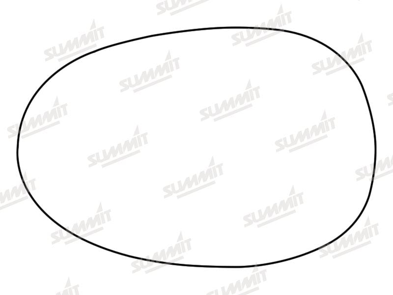 Summit Stick-On Standard Mirror Glass fits Mazda MX-5 05 to 09 LHS Summit - Dynamic Drive