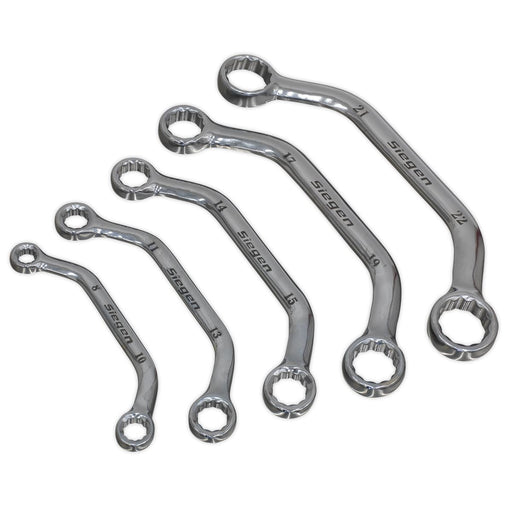 Seigen by Sealey Obstruction Spanner Set 5pc Metric S0716 Seigen by Sealey  - Dynamic Drive