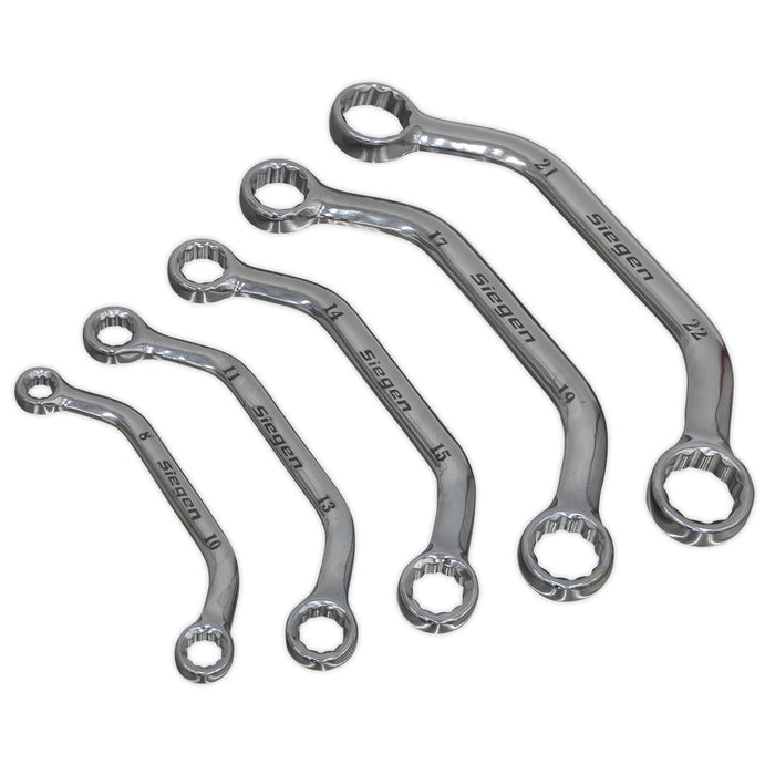 Seigen by Sealey Obstruction Spanner Set 5pc Metric S0716 Seigen by Sealey  - Dynamic Drive