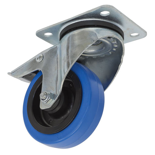 Sealey Castor Wheel Swivel Plate with Total Lock100mm SCW3100SPL Sealey - Dynamic Drive