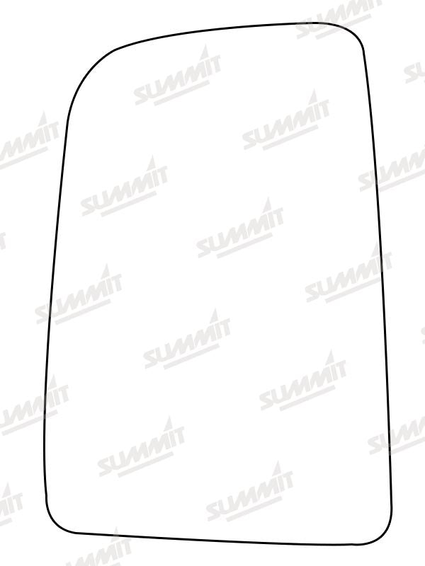 Summit Stick-On Commercial Mirror Glass fits Mercedes Sprinter VW Crafter LHS Summit - Dynamic Drive