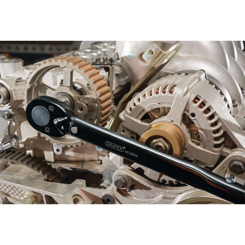 Draper Ratchet Torque Wrench, 1/2" Sq. Dr., 30 - 210Nm 64535 Draper - Dynamic Drive