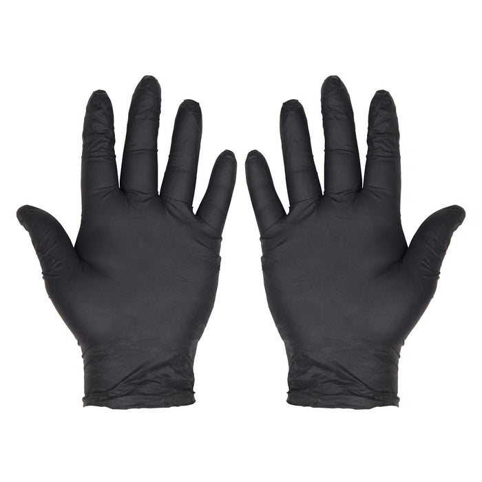 Sealey Extra Thick Powder-Free Disposable Nitrile Gloves, Large - Pack of 100 Sealey - Dynamic Drive