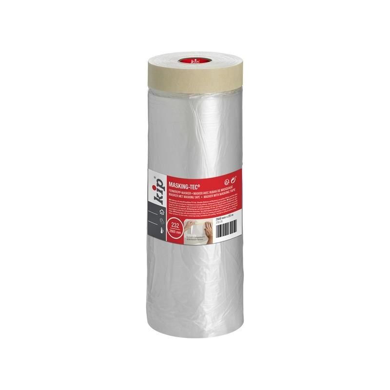 Kip® 232 Plastic Masker Tape 26 x 25m KIP® - Dynamic Drive