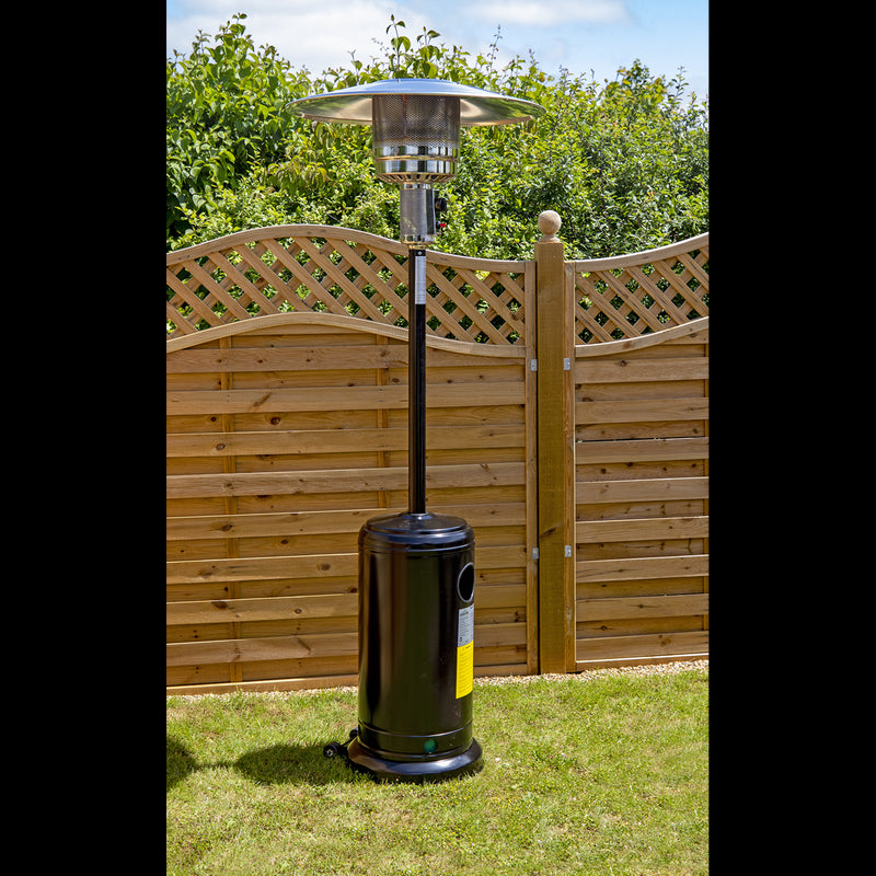 Dellonda Outdoor Garden Gas Patio Heater 13kW Commercial & Domestic Use Black Dellonda  - Dynamic Drive