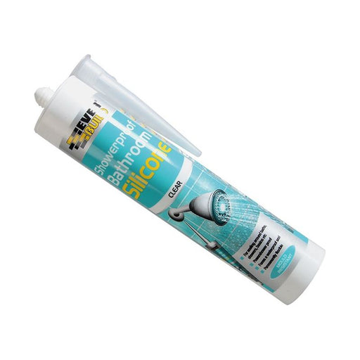 Everbuild Sika Showerproof Bathroom Silicone Translucent 280ml Everbuild Sika - Dynamic Drive