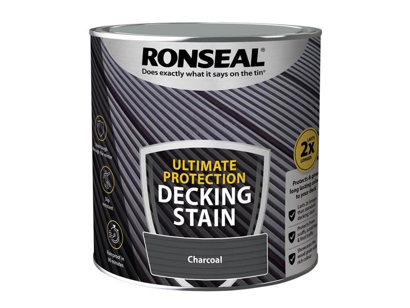 Ronseal Ultimate Protection Decking Stain Charcoal 2.5 litre Ronseal - Dynamic Drive